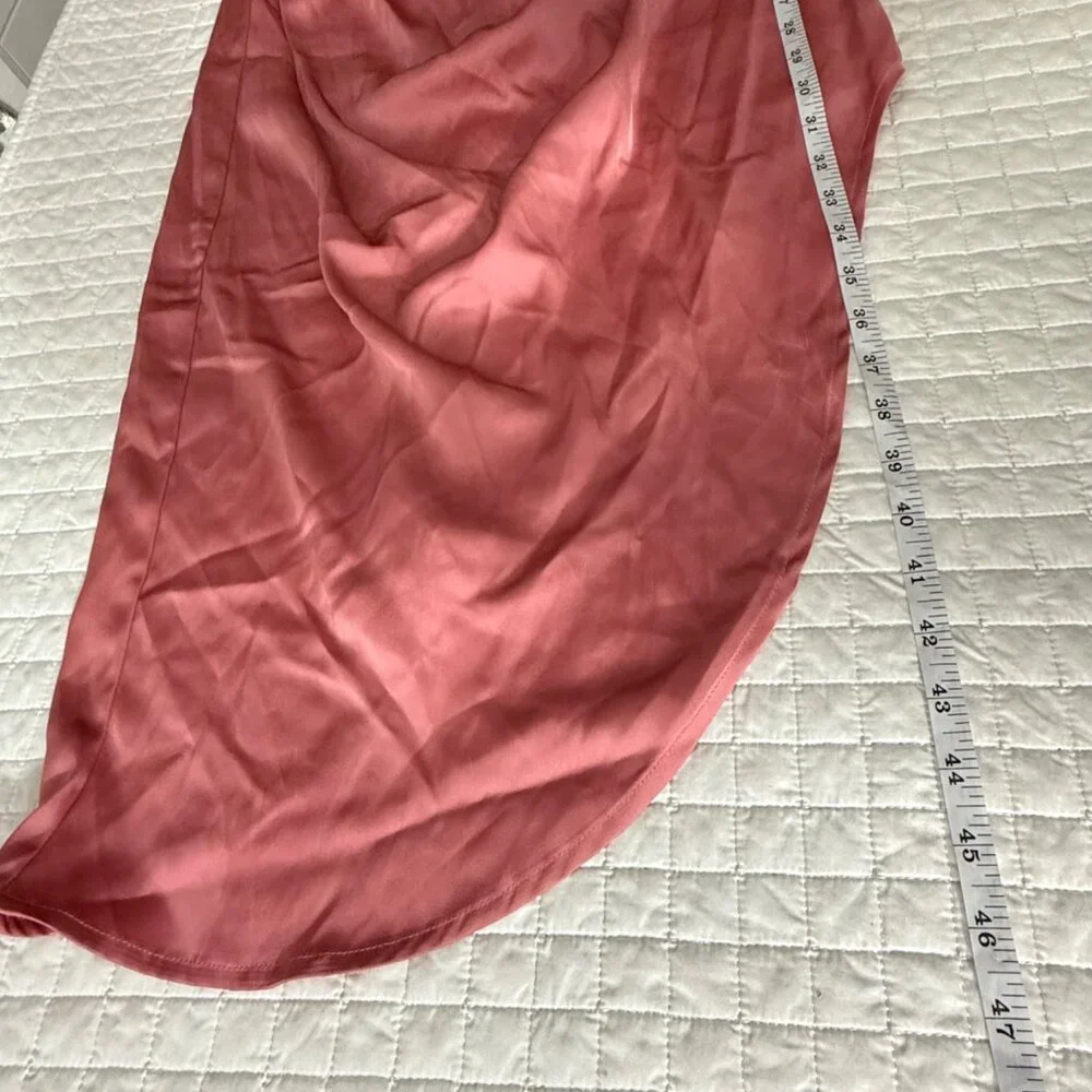 NWOT, Pink Draped Long-Sleeve Midi Dress By Spoken, L - Picture 12 of 12